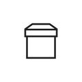 Box vector illustration icon Royalty Free Stock Photo