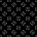 Box vector Warehouse outline concept dark seamless pattern