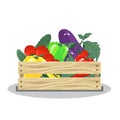 box with vegetables. Royalty Free Stock Photo