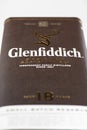 Box of 18 years old Glenfiddich single malt scotch whisky