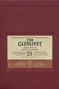 Box of 21 years old Glenlivet single malt scotch whisky