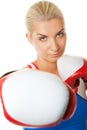 Boxer girl Royalty Free Stock Photo