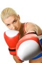 Boxer girl Royalty Free Stock Photo