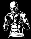 Boxer gloves vector illustration