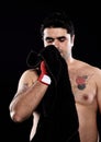 Boxer hand towel Royalty Free Stock Photo