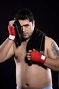 Boxer hand towel Royalty Free Stock Photo