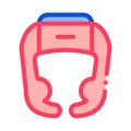 Boxer Helmet Icon Vector Outline Illustration