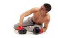 Boxer on knockout Royalty Free Stock Photo