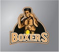 Boxer logo design creative artneptunus