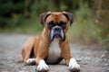 Boxer - originally from Germany (Generative AI) Royalty Free Stock Photo