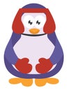 Boxer penguin, icon icon