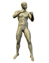 Boxer statue made of stone