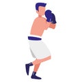 Boxer training avatar character