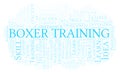 Boxer Training word cloud.