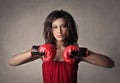Boxer woman Royalty Free Stock Photo