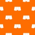 Boxers underpants pattern vector orange