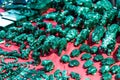 Boxes and accessories from malachite Royalty Free Stock Photo