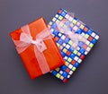 Boxes with gifts and surprises Royalty Free Stock Photo