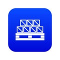 Boxes goods icon digital blue