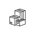 Boxes Icon Royalty Free Stock Photo