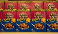 Boxes of Kellogg`s Raison Bran Cereal