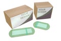 boxes with medical plasters 3d model