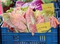 boxes of red radicchio-boxes of red radicchio- Royalty Free Stock Photo