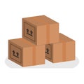 Boxes set. Delivery vector illustration design isolated Royalty Free Stock Photo