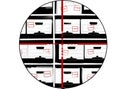Boxes of Tax Documents with Crosshairs