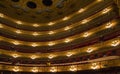 Boxes of Teatro Liceu, Barcelona, Royalty Free Stock Photo
