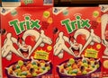 Boxes of Trix Cereal Royalty Free Stock Photo