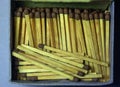 Boxes of wooden matches.Devices for ignition.Match sulfur. Royalty Free Stock Photo