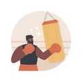 Boxing abstract concept vector illustration