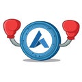 Boxing Ardor coin character cartoon