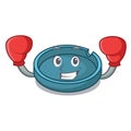 Boxing ashtray character cartoon style