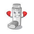 Boxing asthma inhaler in the cartoon shape