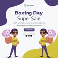 Boxing day super sale banner design