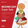 Boxing day super sale banner design