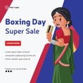 Boxing day super sale banner design