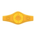 boxing belt isolated icon