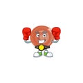Boxing bronze coin cartoon character for collection.