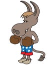 Boxing Cartoon Donkey