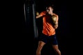 Boxing challenge exercise sport workout practice concept