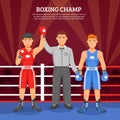 Boxing Champ Composition Royalty Free Stock Photo