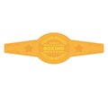 Boxing championship belt isolated icon Royalty Free Stock Photo
