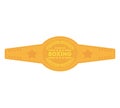 Boxing championship belt isolated icon