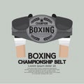 Boxing Championship Belt. Royalty Free Stock Photo