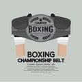 Boxing Championship Belt. Royalty Free Stock Photo