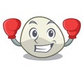 Boxing character cartoon homemade organic mozzarella cheese