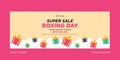 Cover page design of boxing day super sale